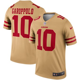 Men's San Francisco 49ers #10 Jimmy Garoppolo Gold Inverted Legend Jersey